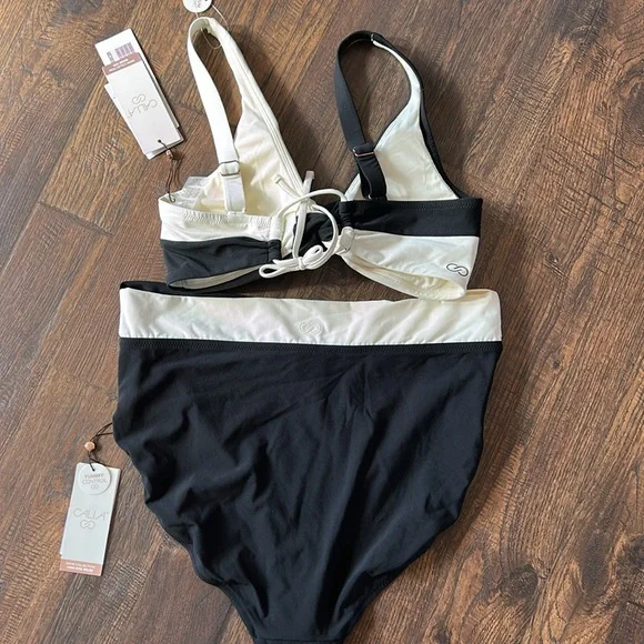 NWT Calia Color Block Twist Front Bikini - Picture 7 of 9